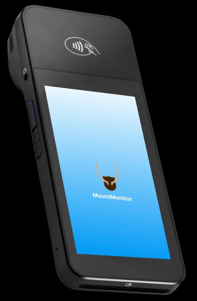 MountMonitor Point of Sale terminal for taxidermists